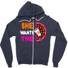 She Wants The D - Dunkin Donuts Zipper Hoodie