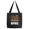 Halloween Kings Are Born In April Tote Bags