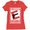 second amendment rated e for everyone Ladies Fitted T-Shirt