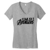 Avengers Silhouette Women's V-Neck T-Shirt