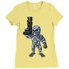 time traveling cyborg Ladies Fitted T-Shirt