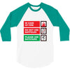 bat safety 3/4 Sleeve Shirt