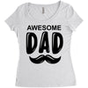 awsome dad Women's Triblend Scoop T-shirt