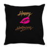 happy halloween new Throw Pillow