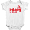 biking is dope Baby Onesie