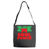 1974 zaire music festival Adjustable Strap Totes