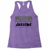 my name is awesome Racerback Tank