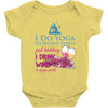 yoga and wine Baby Bodysuit