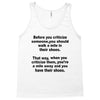 criticize Tank Top