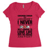 carcinoid cancer is a journey i never planed or asked for but i choose Women's Triblend Scoop T-shirt