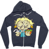 papy burger Zipper Hoodie