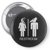 restroom for the recently deceased Pin-back button
