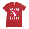 mommy shark doo doo doo family matching Ladies Fitted T-Shirt