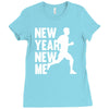 new year, new me running fitness Ladies Fitted T-Shirt