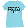 pizza fitness Ladies Fitted T-Shirt