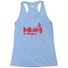 biking is dope Racerback Tank