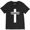 sinner christian god bible new V-Neck Tee