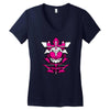 samurai pink ranger Women's V-Neck T-Shirt