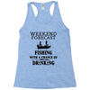 fishing funny Racerback Tank