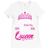 Celebrating With the 7th Birthday Queen Ladies Fitted T-Shirt