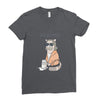the big meowski Ladies Fitted T-Shirt