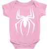 spiderman white logo Baby Bodysuit