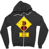 head shot Zipper Hoodie
