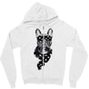 bull dog american falg Zipper Hoodie