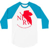 neon genesis evangelion anime nerv logo 3/4 Sleeve Shirt