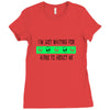 i'm just waiting for aliens to abduct me Ladies Fitted T-Shirt