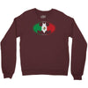 bat man mexican flag mexico logo Crewneck Sweatshirt