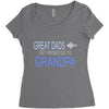 get promoted to grandpa Women's Triblend Scoop T-shirt