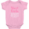 Short Girls God Only Lets Things Grow Up Baby Onesie