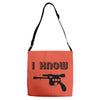 i love you and i know1 Adjustable Strap Totes