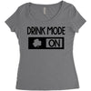 drink mode on Women's Triblend Scoop T-shirt