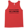 im not an alcoholic im a drunk t shirt x large funny beer pong keg par Tank Top