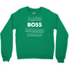 argument invalid boss Crewneck Sweatshirt