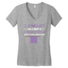 i crochet so i don't choke people save a life, send yarn Women's V-Neck T-Shirt