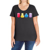 chemistry shot glasses Ladies Curvy T-Shirt