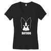 batdog Women's V-Neck T-Shirt