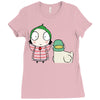 Sarah and Duck Ladies Fitted T-Shirt