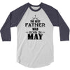 The Best Father Was Born In May 3/4 Sleeve Shirt