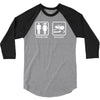 drifting   problem solved mens funny 3/4 Sleeve Shirt