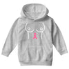 breast with pink ribbon Youth Hoodie