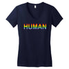 human Women's V-Neck T-Shirt