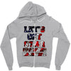 star spangled hammered Zipper Hoodie