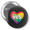 Yes Lgbt Heart Pin-back button