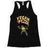 vegan pizza power Racerback Tank