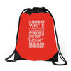 white christmas Drawstring Bags