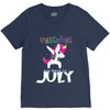 july born unicorns V-Neck Tee
